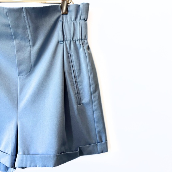 Streetwear Society High-Waisted Shorts Blue Size XL - Picture 3 of 7